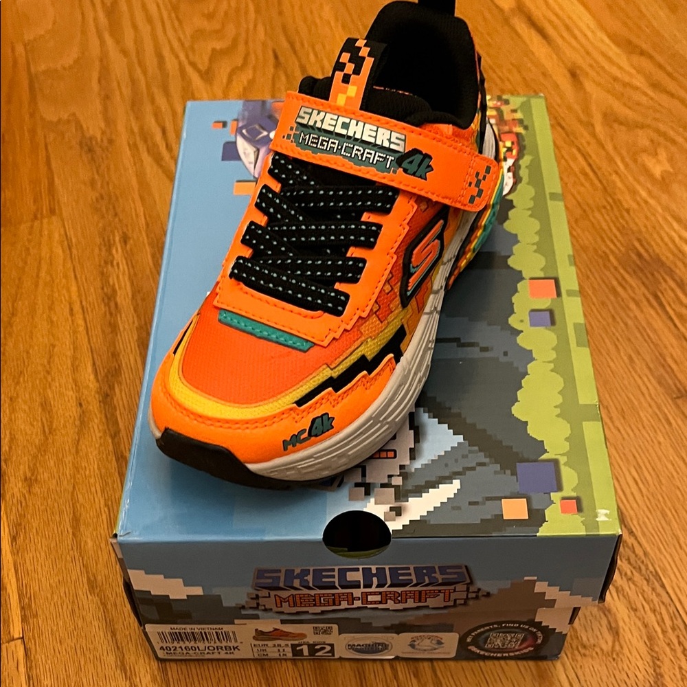 Skechers Mega-Craft Pixel Orange Sneakers